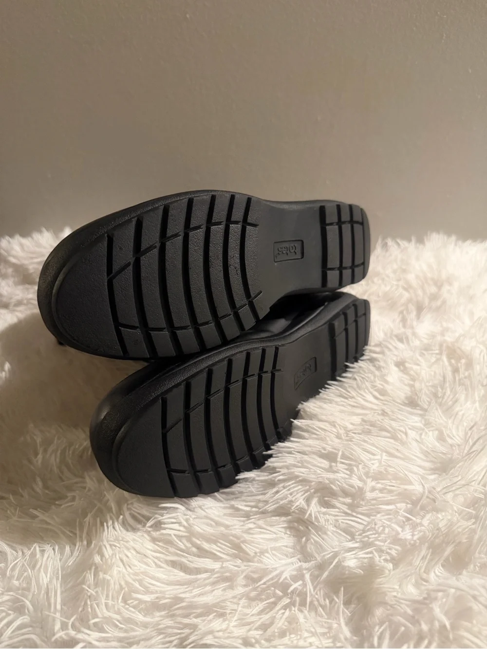 Totes Women Black Insulated Snow Boots with Faux Fur Cuff Size 10